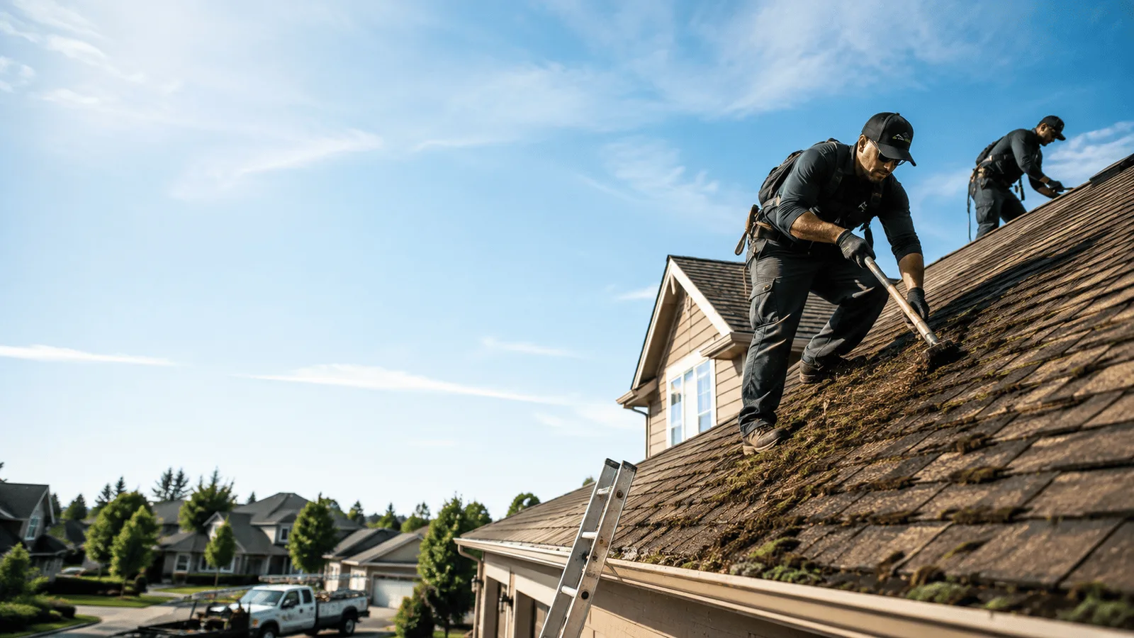 Roof Moss Removal in Amelia, OH near me